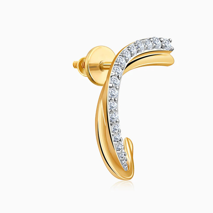 This Gold Pendant Has a Pear Drop Motif